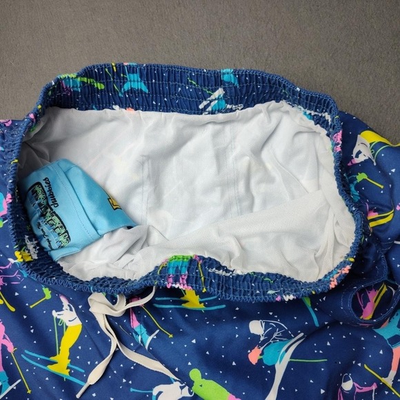 Chubbies Swim Trunks Mens Medium Skiers Skiing Shorts Lined Drawstring Pockets - Picture 6 of 11